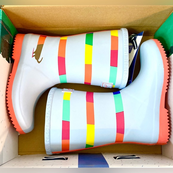 🐸Joules Kids Welly Rain Boots - 🦀 Last 3 in Adorable Styles: Frog Crab Ladybug!🐞 - Picture 11 of 16